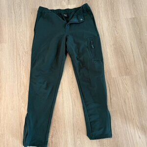 ** Bonobos Fielder Performance Pants Green Mens small zip ankle